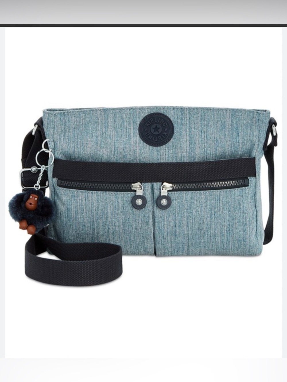 KIPLING DENIM ANGIE CROSSBODY BAG
